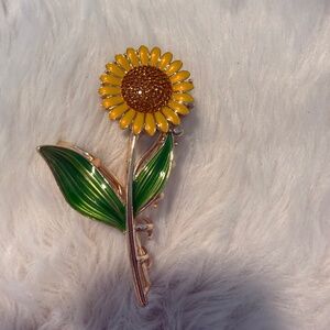 Piper K Sunflower  Hair Clip